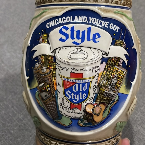 1983 HEILEMAN'S BEER STEIN 6.5" CHICAGOLAND YOU'VE GOT STYLE Unused Chicago - Picture 7 of 16